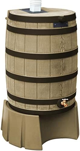 Good Ideas RW50ST-KHA 50-Gallon Rain Wizard Rain Barrel Stand, Khaki - Image 4