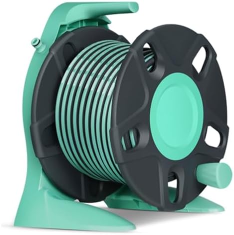 Hose Reel Cart Garden Hose Reels Retractable Handheld Compact Hose Cart, Garden Watering Tool, Compact Outdoor Hose Organiser, with Water Gun(Hose Cart+15m Pipe) by Unknown