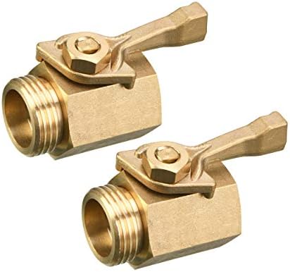 M MINGLE Garden Hose Adapter, Heavy Duty Brass Garden Hose Shut Off Valve, 3/4 Inch - Image 6
