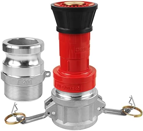NOVINO Fire Hose Nozzle 2 inch NPSH Heavy-Duty 2 inch Fire Hose Nozzle - Image 3