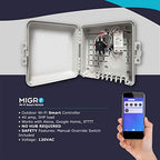 Migro WiFi Pool Pump Timer, Water Heater Timer, Outdoor Switch Timer for Pool Pump Outlet Box, Wireless 50A Resistive 240 Volt Timer 40A 5HP Pump Control, Compatible with Smart Phone. - Image 3