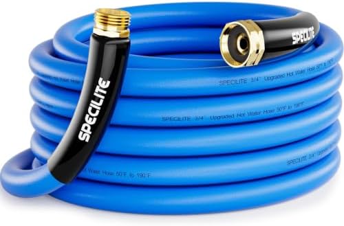 SPECILITE Hot/Cold Garden Water Hose 25 ft x 3/4", -50℉ to 190℉, Blue by SPECILITE