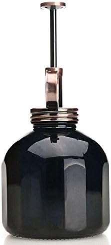 Plant Mister- Black Glass Bottle & Brass Sprayer (Antique Copper) - Image 2