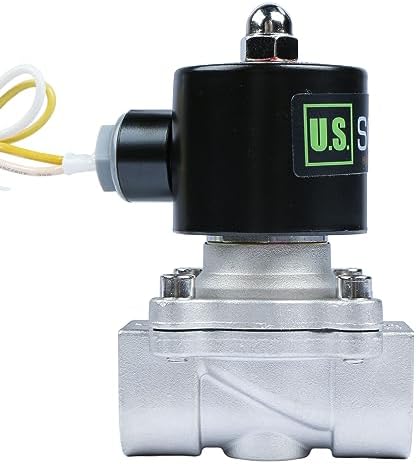 U.S. Solid Smart WiFi Solenoid Valve, 3/4 in Stainless Steel, AC 110 V, App-Controlled, Normally Closed, FKM Seal, 7.6 Cv, Manual Switch, Schedule and Loop Timer - Image 2