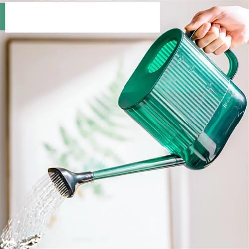1800ML Watering Can with Long Spout and Detachable Nozzle(Green) - Image 3