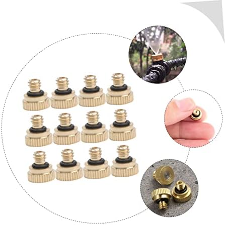 balacoo 5sets Misting Spray Nozzle Replacement Brass Stainless Steel Professional Garden Hose Nozzle 12pcs*5 - Image 7