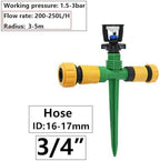 1pc 360 Degree Rotating Garden Watering Sprinkler 1/2" Male Thread Irrigation Nozzle for Farm and Lawn(L) - Image 2
