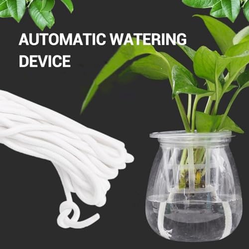 Self Watering Capillary Wick Cord Vacation Plant Sitter, DIY Self-Watering Planter Pot Automatic Water Wicking Hydroponic Watering Kit - Image 2
