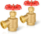 2PC HeSun 1/2" FIP Inlet x 3/4" MHT Outlet Brass Bent Nose Valve by HeSun