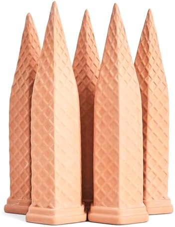 Lawnifi Terracotta Plant Watering Spikes, Watering Solution for Indoor & Outdoor Plants, 5 Pack - Image 2