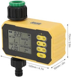 AUNMAS Solar Sprinkler Timer, Single Outlet Automatic Irrigation Water Timer with Rain Sensor Rechargeable Hose Watering for Garden Courtyard Patio Balcony Villa - Image 2