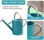 Metal Watering Can for Outdoor Plants, Watering Can 1 Gallon (Leaf Green) - Image 3