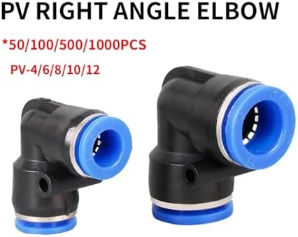 100Pcs Pneumatic fitting PV pipe gas connectors direct thrust 4 to 12mm plastic hose quick couplings(PV-12) - Image 7
