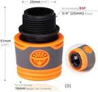 6PCS Water Hose Quick Connectors with Shut Off Valve for Garden Irrigation System - Image 2