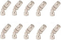 Irrigation Nozzles Adjustable Copper Atomizing Nozzles Drip Irrigation Sprayers Garden Cooling Irrigation Equipment Silver Elbow Nozzle 10pc by Unknown