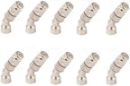Irrigation Nozzles Adjustable Copper Atomizing Nozzles Drip Irrigation Sprayers Garden Cooling Irrigation Equipment Silver Elbow Nozzle 10pc by Unknown