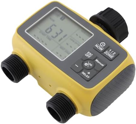 Generic Water Timer for Garden Hose, 2 Zone Programmable Water Timer Manual Watering Irrigation Controller System with Rain Delay, for Yard, Lawn, Pool - Image 4