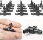 1/4" PVC Hose Barb Tee Connector Automatic Drip Irrigation Connectors Garden Watering System Water Pipe(500PCS TEE JOINT) - Image 5