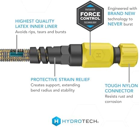 HydroTech 100 ft Expandable Burst-Proof Garden Hose, 5/8 in Diameter - Image 3