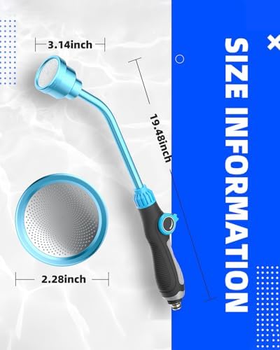 DTRK Watering Wand 19 Inch Detachable Sprayer Wand 1000 Holes Garden Hose Wand with Thumb Flow Control for Hanging Baskets, Plants, Flowers, Shrubs, Seedbed,Garden and Lawn - Image 5