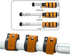 Pressure Washer Gun Set, 24 FT Power Washer Wand Extension, Aluminum Gutter Cleaning Tools, 7PCS Nozzle Tips, Hose and Wands, Washing Wand Sprayer - Image 3