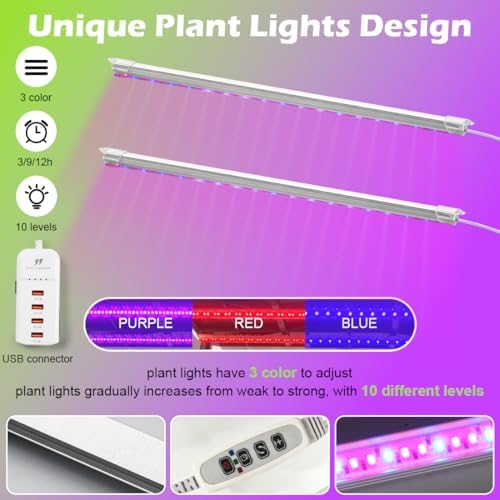 RooTrimmer 5-Tier Hydroponics Growing System with Grow Lights & Pump - Image 5