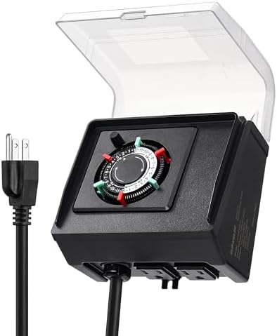 SURAIELEC 24-Hour Mechanical Pool Timer for Above Ground Pool, NEMA 5-15R by SURAIELEC