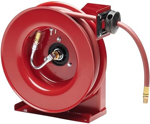 Reelcraft 4625 Premium Duty Spring Retractable Hose Reel, Made with Reinforced Steel, Long Life Drive Spring and Quiet Speed Latch, ⅜” x 25’ - Image 2