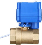 U.S. Solid Motorized Ball Valve- 1" Brass Ball Valve with Manual Function, Standard Port, 9-24V AC/DC and 2 Wire Auto Return Setup - Image 4