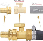 SIGURANTA Garden Hose Repair Connector with Clamps Hose End Repair Kit,5/8" Barb Garden Hose Fittings Male and Female brass garden hose ends (5/8"Barb-10 Set) - Image 4