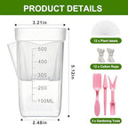 HITOSTAR 12 Pack 4 Inch Mini Clear Self Watering Pots for Indoor Plants, Small Plastic Planters with Drainage, Hydroponic Nursery Propagation Cups, for African Violet Alocasia Pot (4 Inch, 12Pack) - Image 5