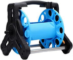 POCREATION PP Hose Reel, 25m Capacity Wall Mounted Hand Crank (Black and - Image 3