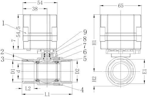 DN15 WiFi Remote Control Smart Water Valve,1/2” DC5V-DC12V Stainless steel Electric Ball Valve - Image 4