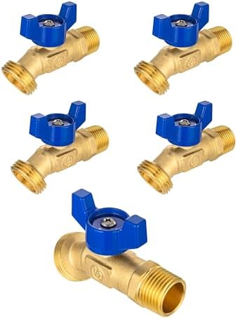 5 Piece EFIELD 1/2"Male NPT Inlet × 3/4"Male GHT Outlet Spigot by EFIELDPEXTUBING