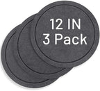 MUDEELA Diatomaceous Earth Instant Drying Plant Saucers, 12 Inches, 3 Pack by MUDEELA
