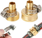 3/4 Inch Garden Hose Repair Mender Kit Hose Connector With Stainless Steel Clamp Connector Set Garden Watering Irrigation System(Inside) - Image 3