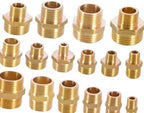 Garden Hose Connector 10PCS Brass 1/2" to 3/4 3/8 1 Thread Connector Reducing Repair Joint Copper Bubbler Adapter(1l2 x 3l4) - Image 2