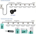 Misting Cooling System with Brass Fog Nozzles, Fog Cooling, Mist Irrigation System Kit, Misting Line with Copper Metal Mist Nozzles (Size : 30M(98.4ft)+50 nozzles) - Image 5