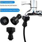 Adjustable Mist Sprinkler 360° Rotating Copper Water Sprayers With Set Connector For Garden Plant Automatic Watering Misting (Color : Black, Size : 20m) - Image 2
