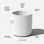 Veradek Demi Series Planter - Large Round Outdoor Planter - Image 2