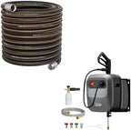 Giraffe Tools Grandfalls Pressure Washer G20B PRO, 2400 PSI 2.0 GPM and Garden Hose 100ft x 5/8",Customizable Rubber Hose,No Kink, Flexible by GiraffeTools