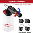 FENG PAI Foam Cannon with Pressure Washer Gun and Dual Connector, 3-in-1 Short Lance Accessory for Snow Foam Cannon, Power Washer Blaster Kit for Car Washing and Cleaning, Sprayer Bottle 1L 4000 PSI - Image 4