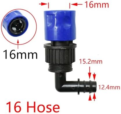 Ship accessories Quick Connector Nipple EURO 3/4'' Threaded Barb Adapter for 4/8/16/20/25/32mm PE Hose Pipe Garden Drip Irrigation Watering Irrigation accessories(Green) - Image 5