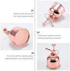 Vintage Plant Spray Watering Can, 300ml Stainless Steel Pump - Image 5
