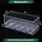 D'vine Dev 2-Pack Rectangular Planters, 12 x 4.5 in, Clear, 76-X-D-2 - Image 2
