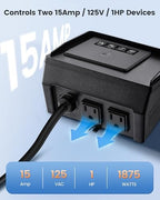 SURAIELEC WiFi Pool Timer for Above Ground Pool, NEMA 5-15R, 15A 125V 1HP - Image 3