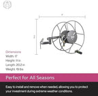 Yard Butler Hose Reel, 180 Degree Swivel, Wall Mount, 100-Foot Hose - Image 6