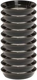 8 Inch (6.3 Inch Base), Black, Case of 10 Plant Saucer by AustinPlanter