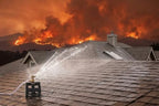 Rooftop Sprinkler for Wildfire Ember Protection, Solid Copper 360 Adjustable Head, Cast Copper Tee Rated to 200 PSI, 180 Adjustable Galvanized Steel Roof Base, 3/4 in Connection, Up to 3300 Sq Ft - Image 2