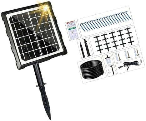 Water Saving Automatic Irrigation Sprinkler Set with Solar Panel for Greenhouses Patios Container Plant and Flowers Outdoor Plant Watering Clock - Image 4
